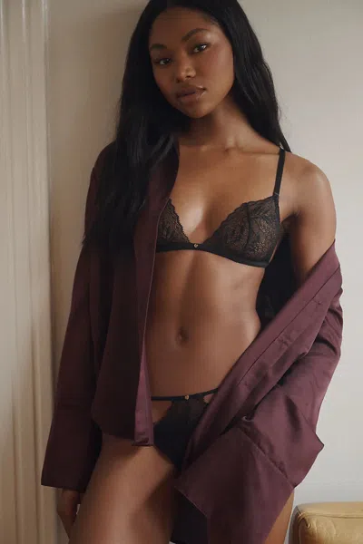 Clo Intimo Micro Triangle Bra In Black