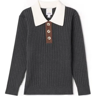 Clo Kids' Clô Multi Polo Rib Sweater