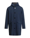 Clochic Homme Man Overcoat & Trench Coat Navy Size L Polyamide, Elastane In Navy