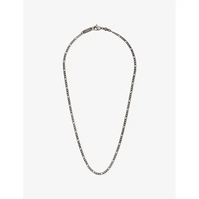Clocks And Colours And Colours Mens Figaro Chain Stainless-steel Necklace Silver