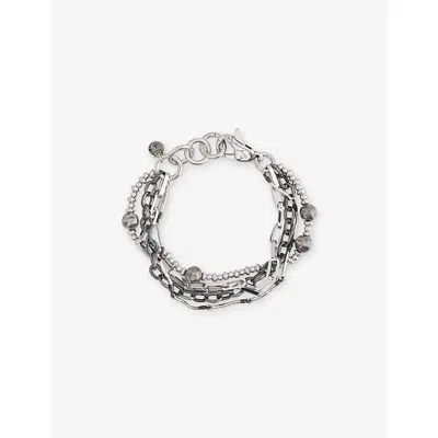 Clocks And Colours And Colours Mens Iron Vein 7mm Stainless Steel Bracelet Silver