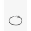 Clocks And Colours And Colours Mens Scorpion Woven Sterling-silver Bracelet In Silver