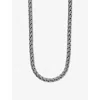 Clocks And Colours And Colours Mens Scorpion X Woven Sterling-silver Necklace In Silver