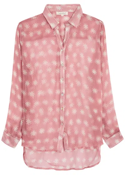 Cloe Cassandro Elodie Printed Silk-georgette Shirt In Pink