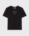 Cloeys T-shirt Heart White In Black