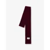 Cloimh Womens Burgundy Mini Soft Wool Scarf In Burgundy