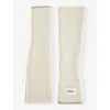 Cloimh Womens Ecru / Sand Fingerless Soft Wool Gloves