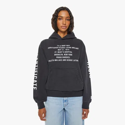 Cloney Biggie Pull Over Hoodie In Black
