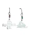 Close 2 Ur Heart Women's I'd Rather Be Snowmobiling Earrings In Stainless Steel In Silver