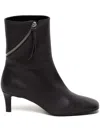 Closed 60mm Leather Boots In Brown