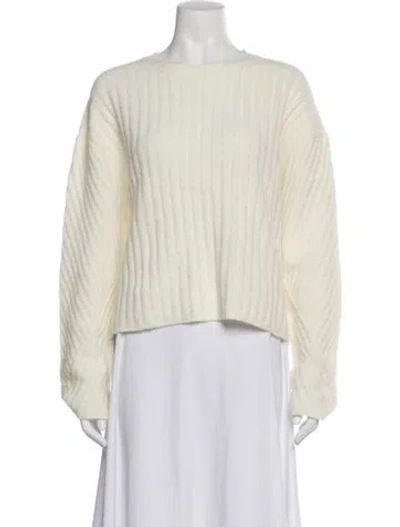 Pre-owned Closed Alpaca Bateau Neckline Sweater In Neutral