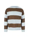 Closed Alpaca Blend Sweater With Striking Horizontal Stripes In Blue