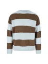 Closed Alpaca Blend Sweater With Striking Horizontal Stripes In Blue