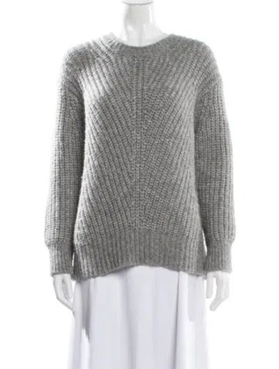 Pre-owned Closed Alpaca Crew Neck Sweater In Gray