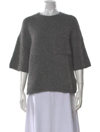 Pre-owned Closed Alpaca Crew Neck Sweater In Gray