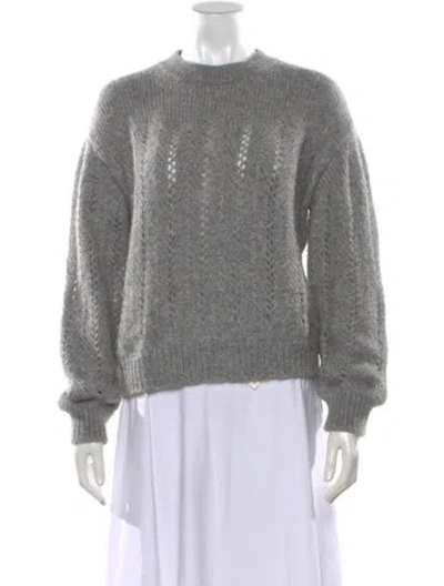 Pre-owned Closed Alpaca Crew Neck Sweater In Grey