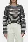 Closed Alpaca Mix Jacquard Jumper Pullover In Mutli In Multi