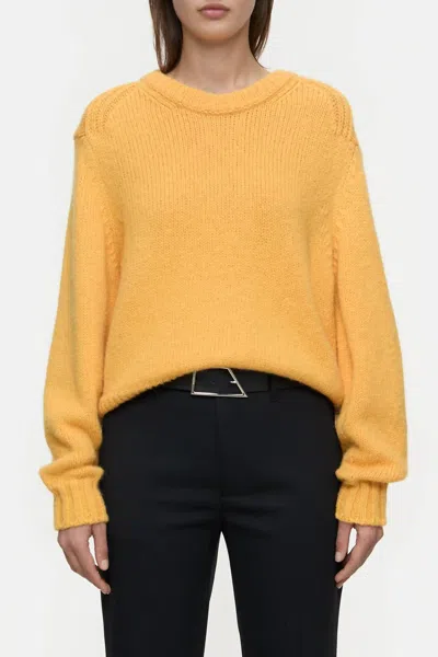 Closed Alpaca Mix Jumper In Irish Orange