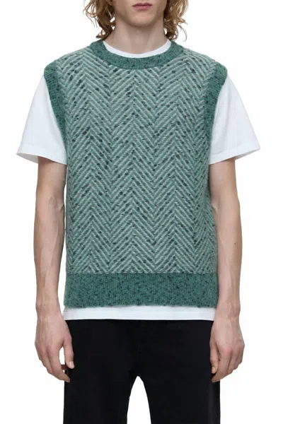 Closed Alpaca Mix Sleeveless Sweater In Eucalyptus In Multi