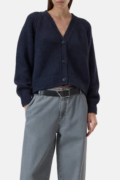 Closed Alpaca-mix V Cardigan In Dark Night