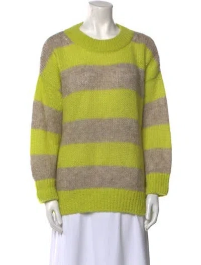Pre-owned Closed Alpaca Striped Sweater In Multi