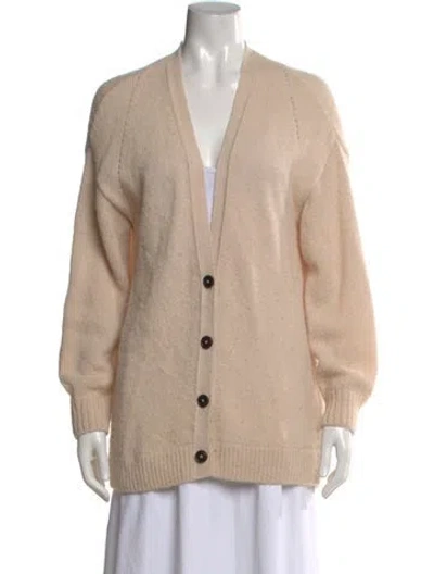 Pre-owned Closed Alpaca V-neck Sweater In Neutral