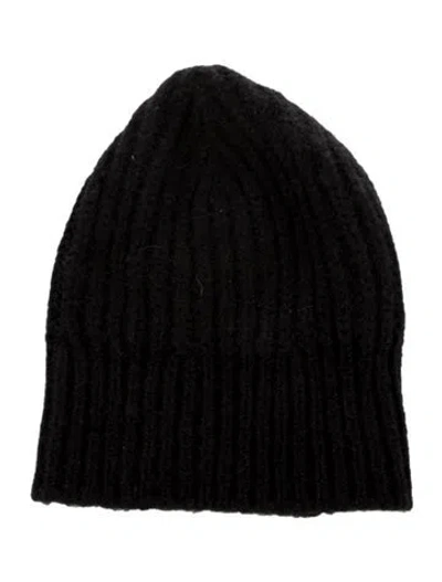 Pre-owned Closed Alpaca-blend Knit Hat In Black
