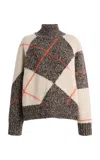 Closed Argyle Rolli Wool Sweater In Multi