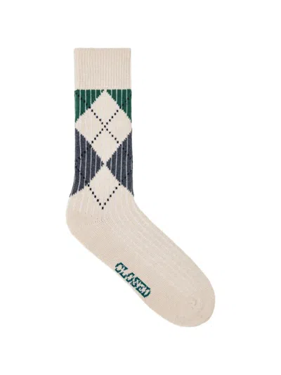 Closed Argyle-knit Socks In Multi