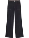 Closed Ridge-x Rigid High-rise Horseshoe Jeans In Blue