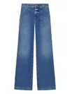Closed Gillan Button-fly Wide-leg Jeans In Blue