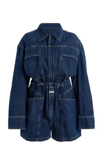 Closed Astri-x Denim Jumpsuit In Dark Wash