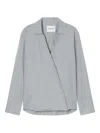 Closed Asymmetric Blouse In Gray