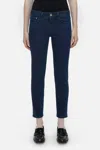 Closed Baker Skinny Jeans In Dbl In Blue