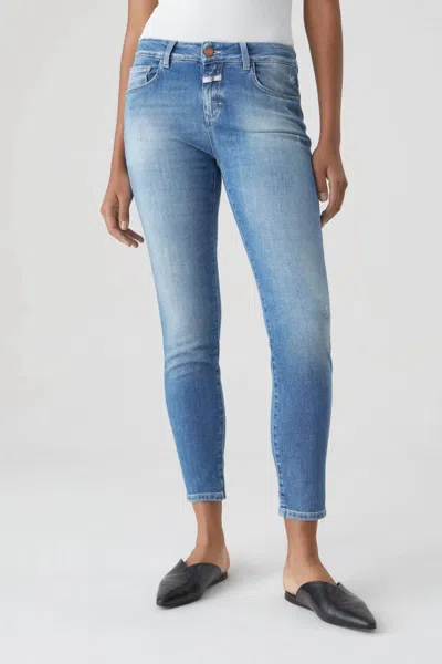 Closed Baker Skinny Jeans In Mid Blue