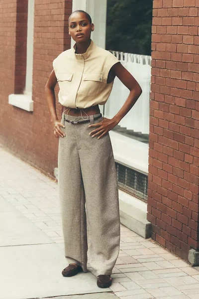 Closed Barlie High-rise Barrel-leg Trousers Pants In Gray