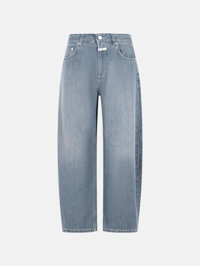 Closed Jazzie Cropped Barrel Jeans In Blue