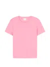 Closed Pink Solid Crew Neck T-shirt In Pink
