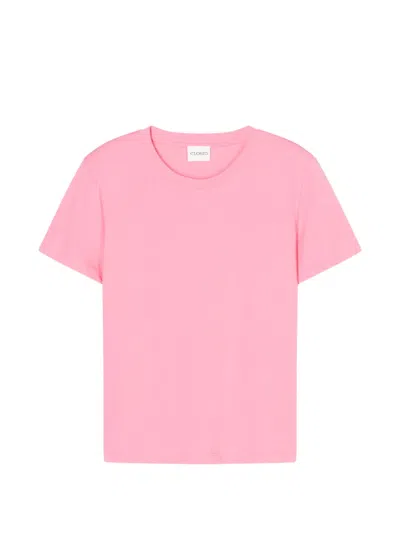 Closed Pink Solid Crew Neck T-shirt