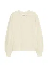 Closed Beige Solid Crew Neck Sweatshirt In Multi