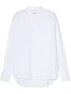 Closed Belted Shirt In White