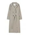 Closed Belted Trench Coat In Neutral