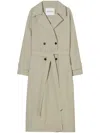 Closed Belted Trench Coat In Neutrals