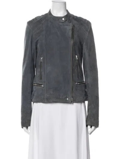 Pre-owned Closed Biker Jacket In Grey