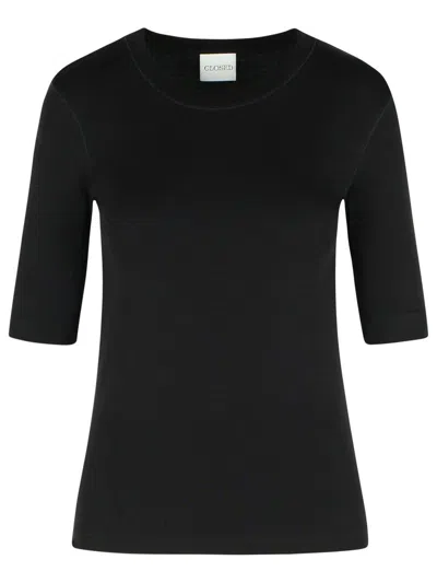 Closed Black Cotton Blend T-shirt