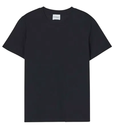 Closed Black Round Neck T-shirt In Blue