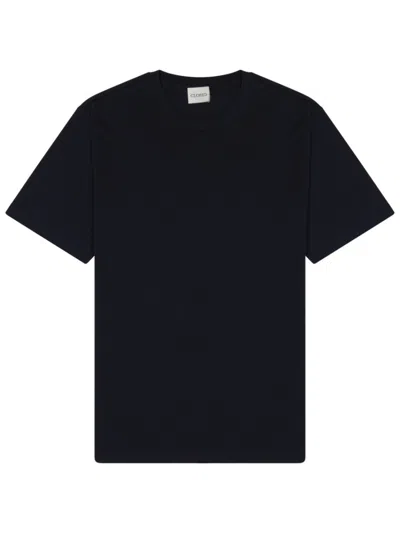 CLOSED BLUE SOLID CREW NECK T-SHIRT