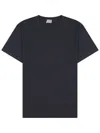 Closed Blue Solid Crew Neck T-shirt In Blue