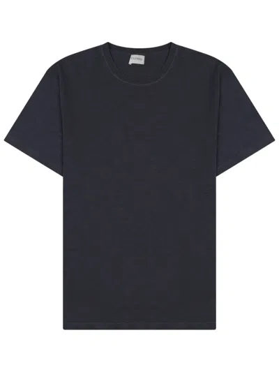 CLOSED MEN BLUE SOLID CREW NECK T-SHIRT