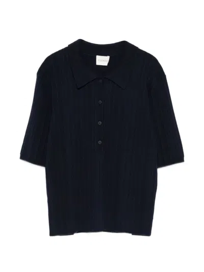 CLOSED WOMEN BLUE SOLID SHIRT COLLAR POLO, M LUXURY POLOS FOR WOMEN DARVEYS